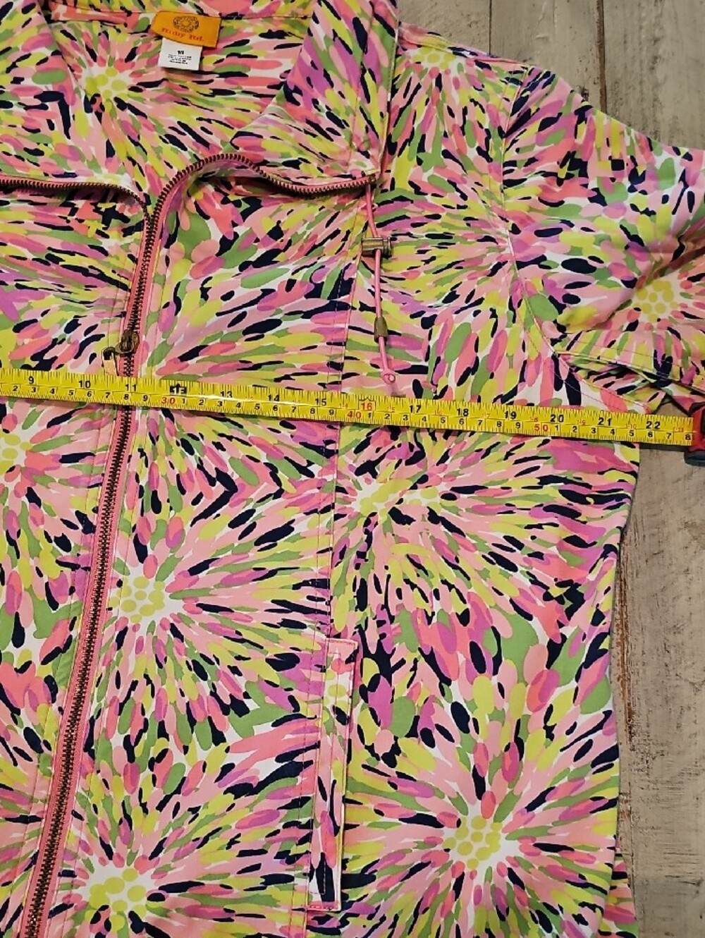 Ruby Rd. Pink Multi Floral Zip Jacket - Picture 6 of 8